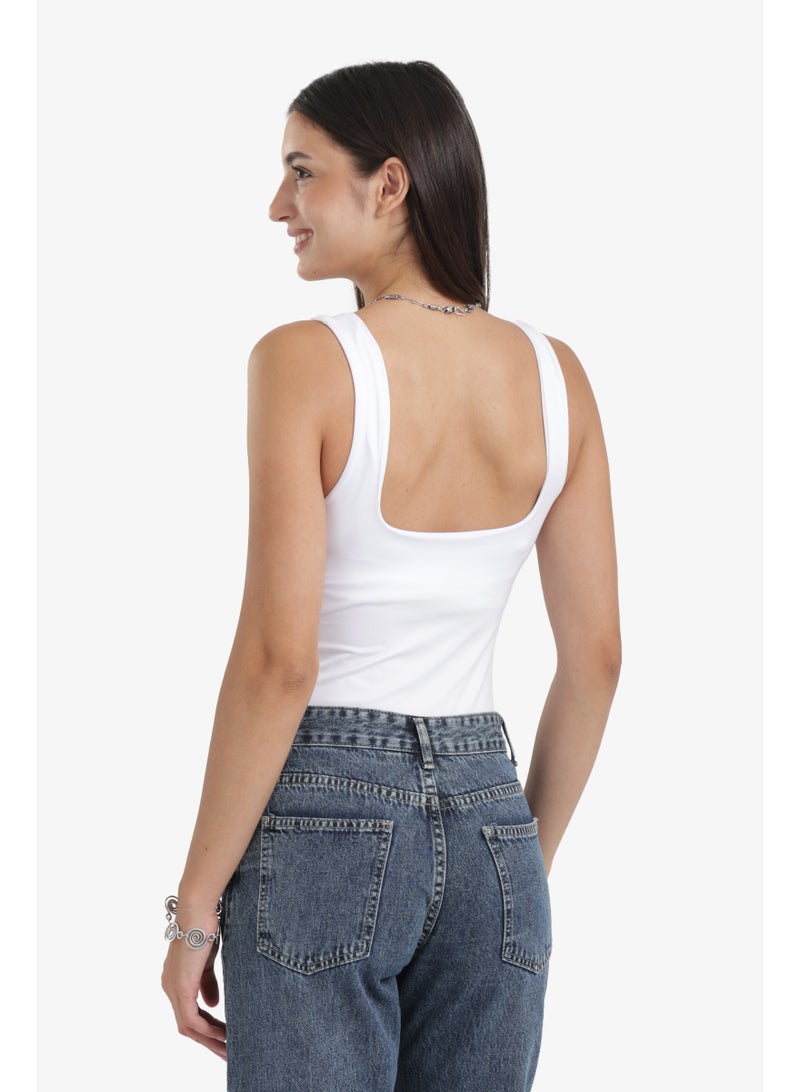 Clue Microfiber Square Neck Bodysuit - Image 4